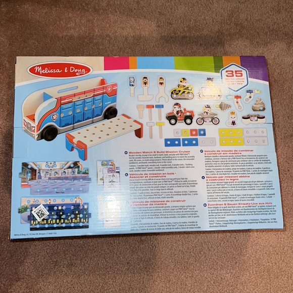 NIB Melissa & Doug 35pc Wooden Paw Patrol 2 Match & Build Mission Cruiser - Picture 7 of 7